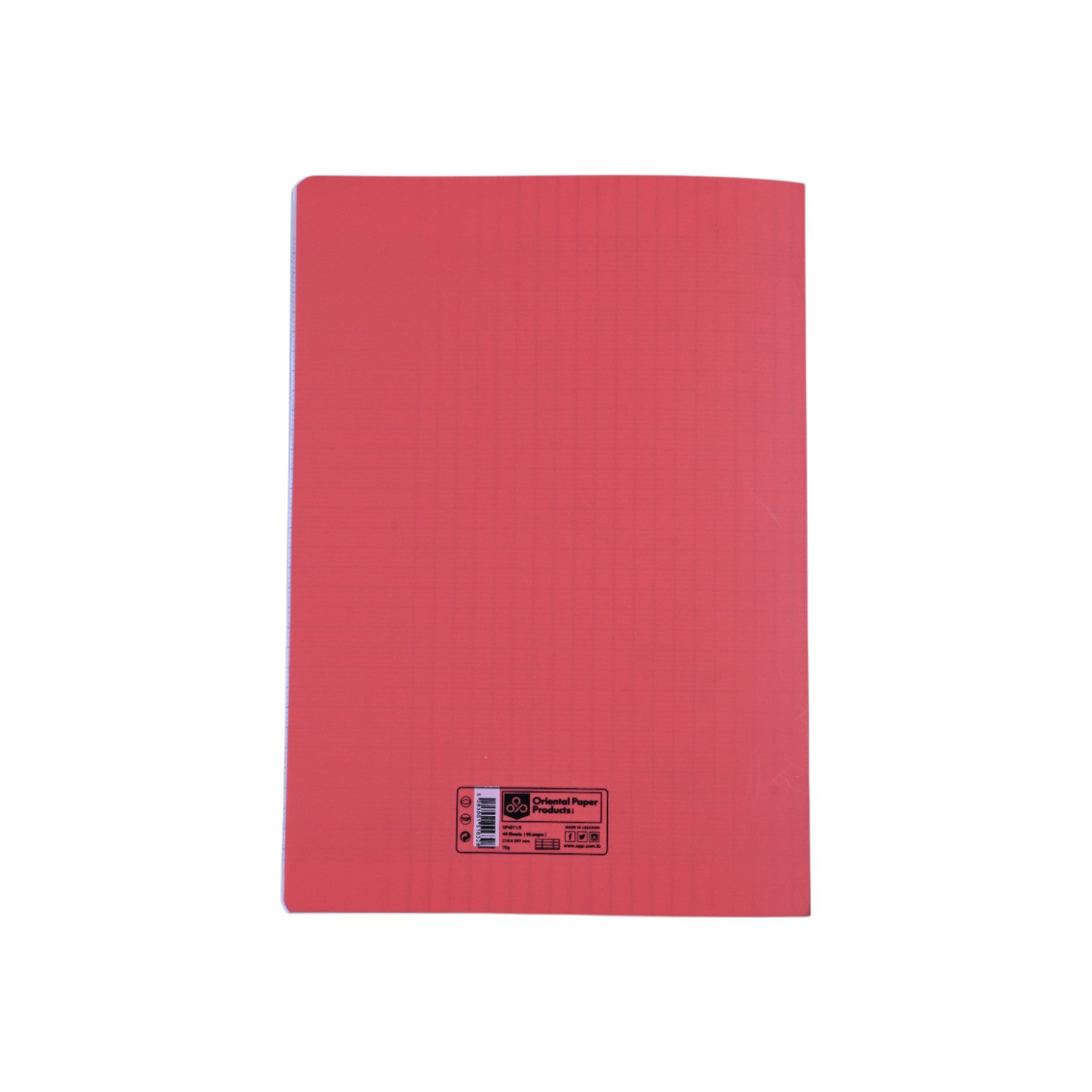 Colori Fluo Red Stapled Notebook  48 Sh