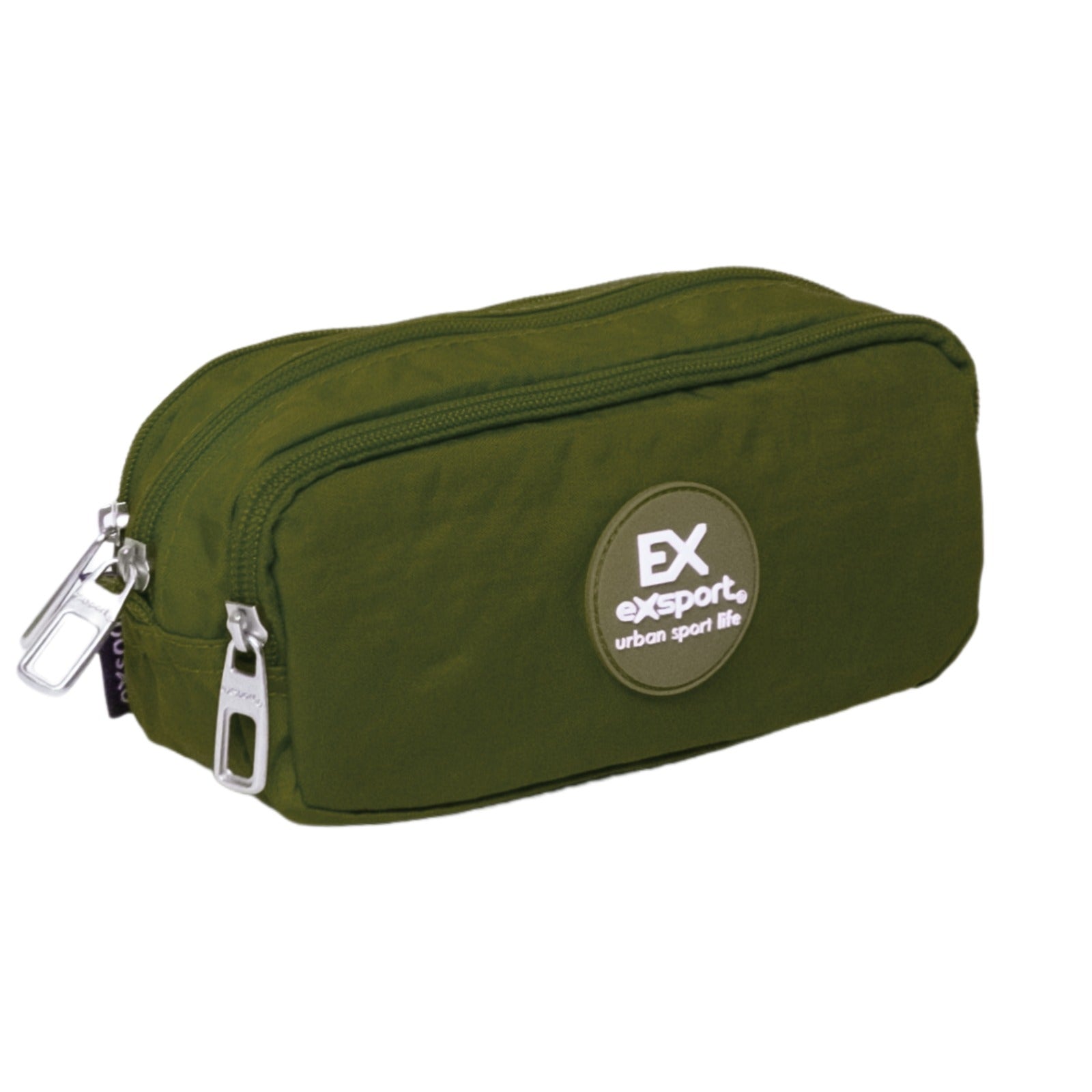 Exsport Crinkle 3 Compartments Pencil Case