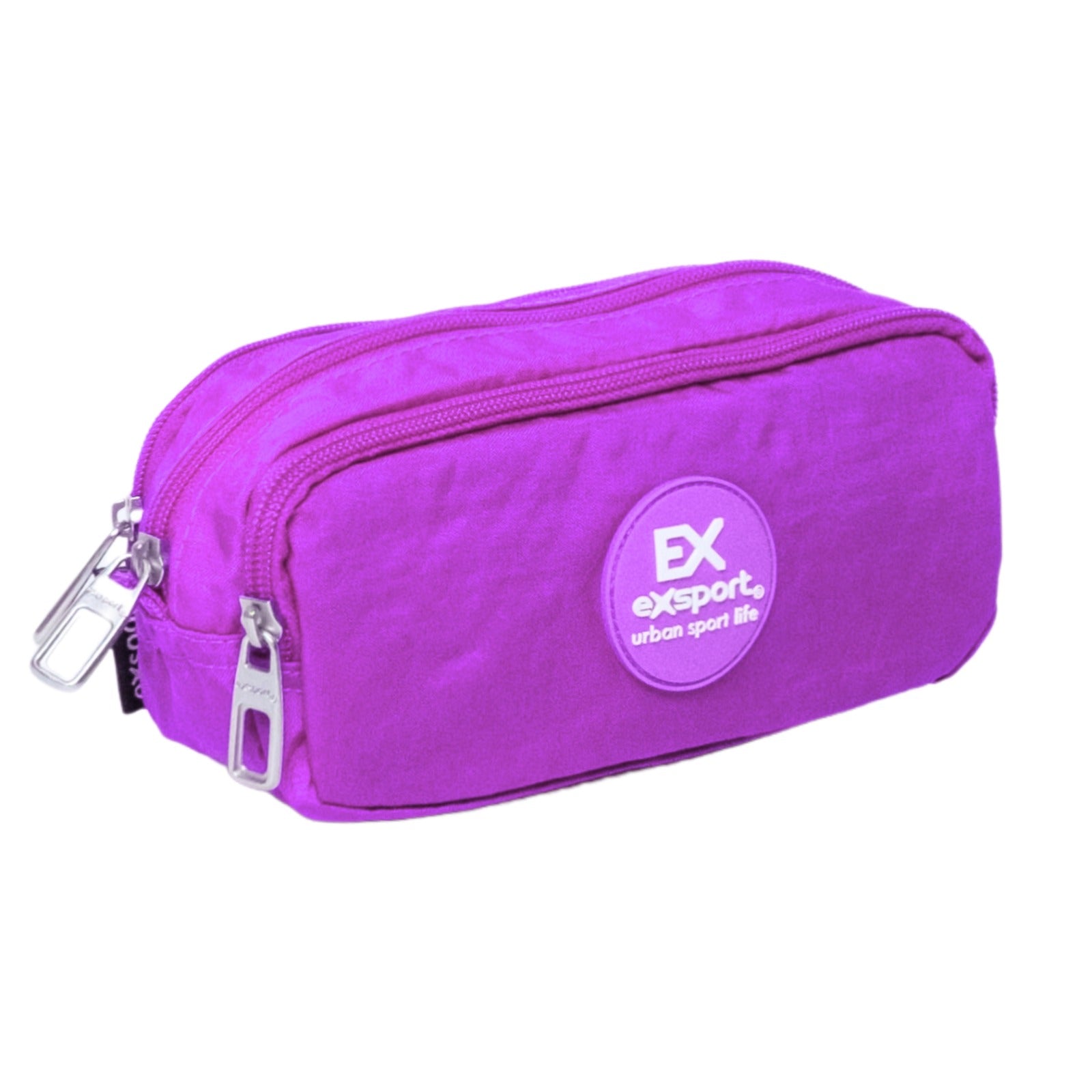Exsport Crinkle 3 Compartments Pencil Case