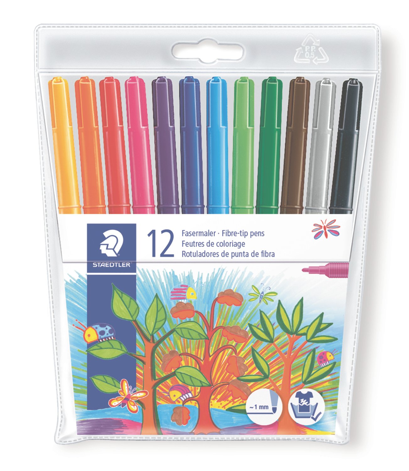 Staedtler 12 Fiber Tip Pens