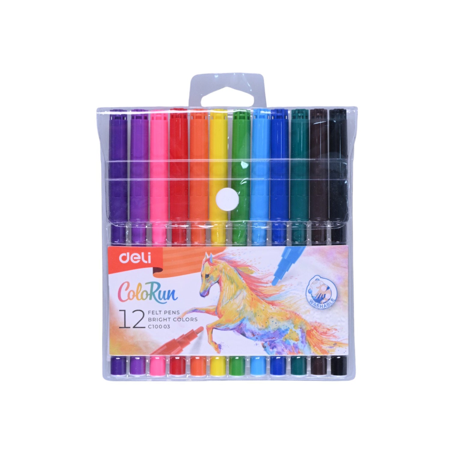 Deli Colorun Felt Pens-12 Colors