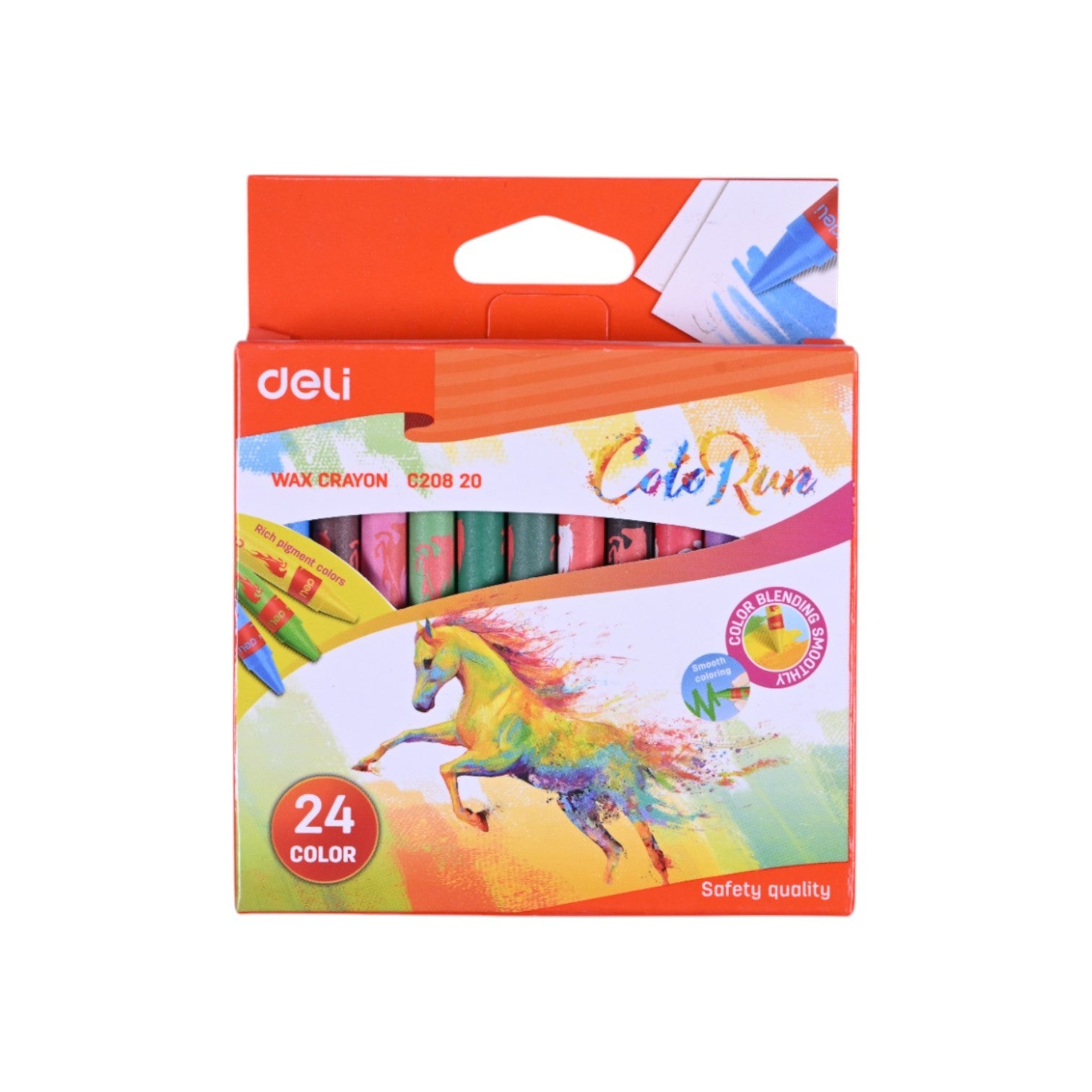 Deli Colorun Wax Crayon-24 Colors