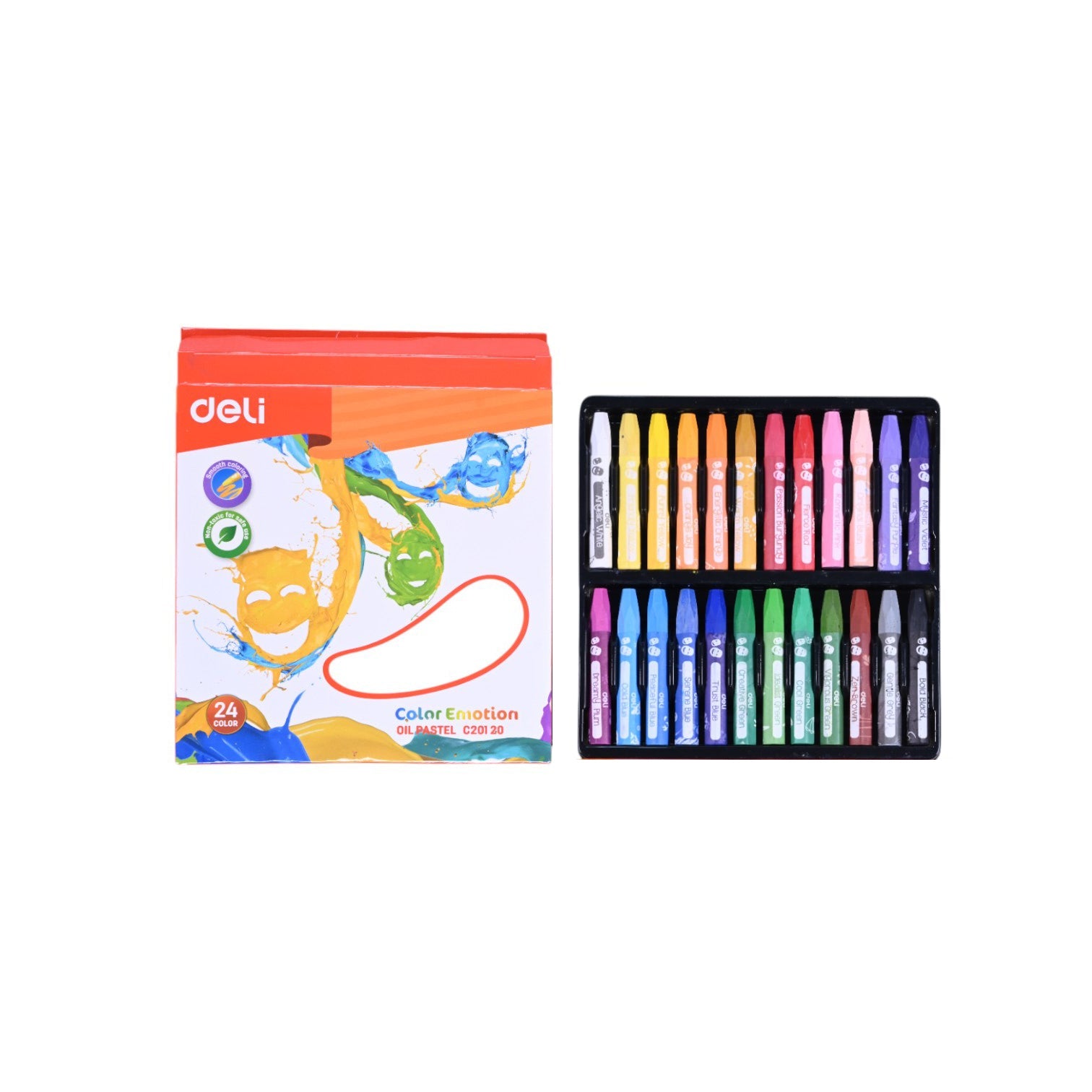 Deli Emotion Oil Pastels 24 Colors