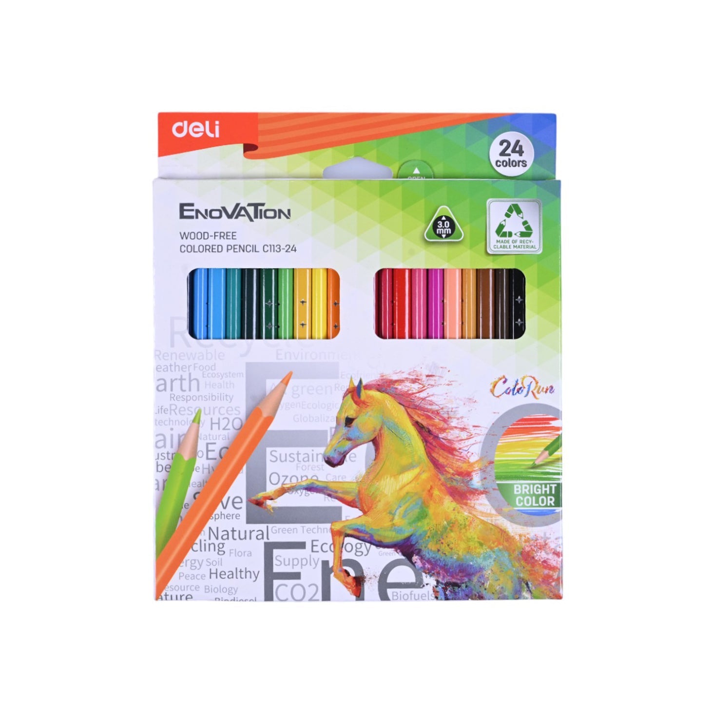 Deli Enovation Colored Pencils -24 Colors