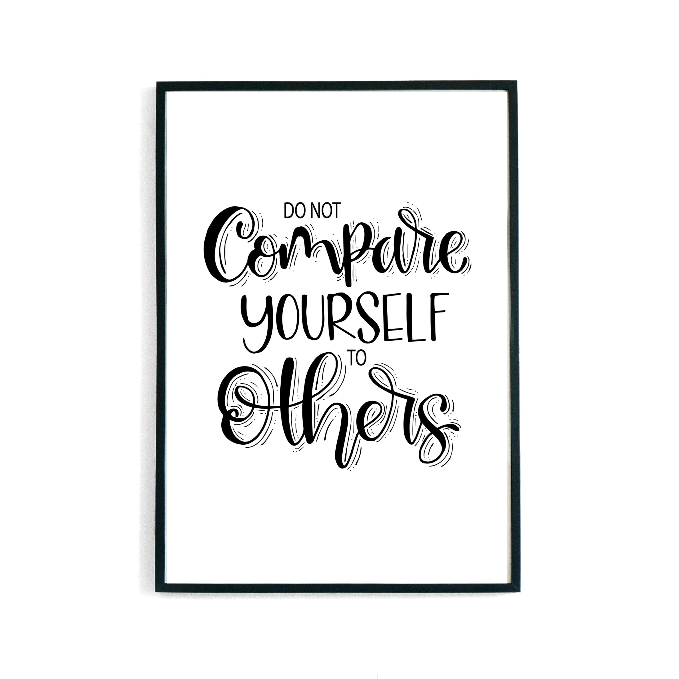 Don't Compare Yourself Poster