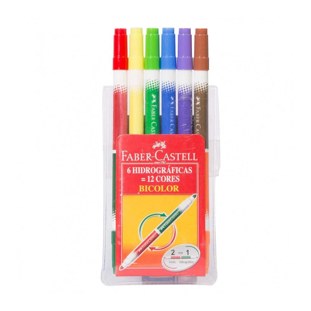 Faber Castell Fiber pen Washable 12 color Double End