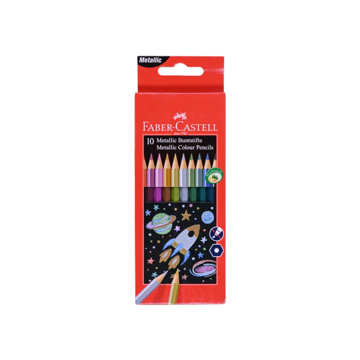 Faber Castell 10 Metallic Colour Pencils