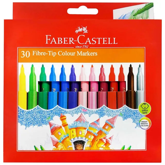Faber Castell Fibre Tip Pens Set Of 30