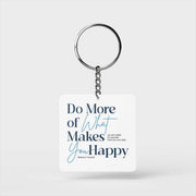 Feed Your Soul Square Keychain
