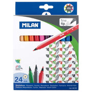 Milan Fine Tip Markers (Pack of 24)