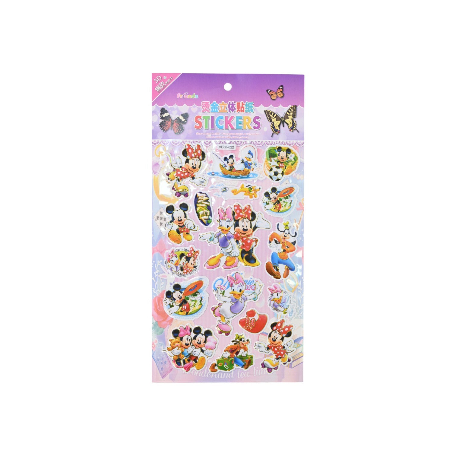 Friends 3D Mickey Mouse Stickers