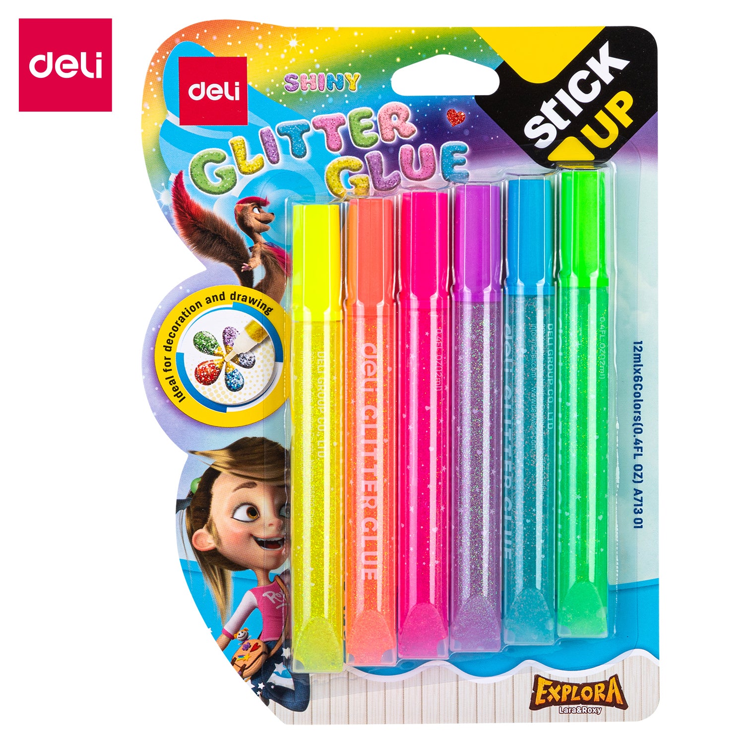 Deli Glitter Glue Pack