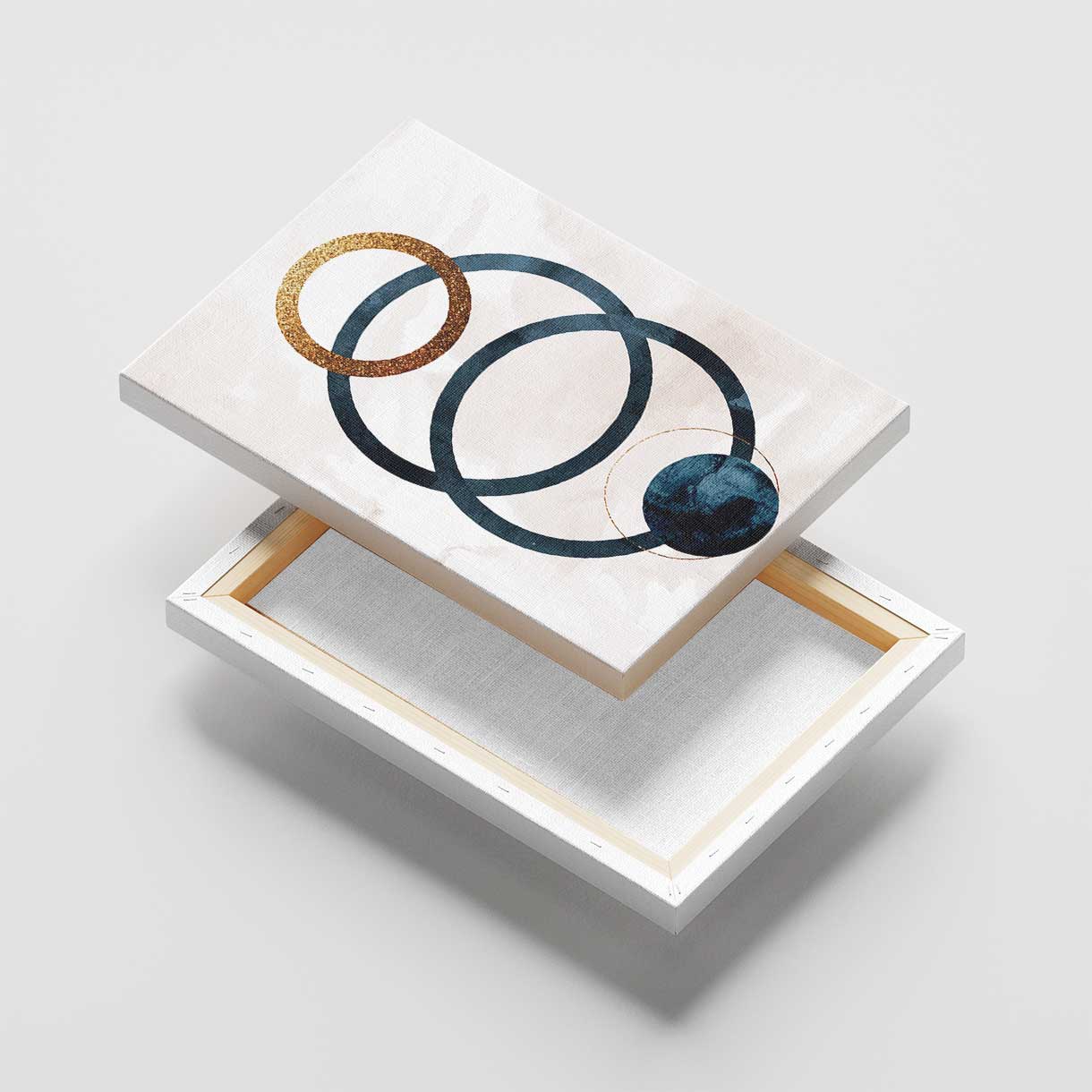 Golden Circles Canvas