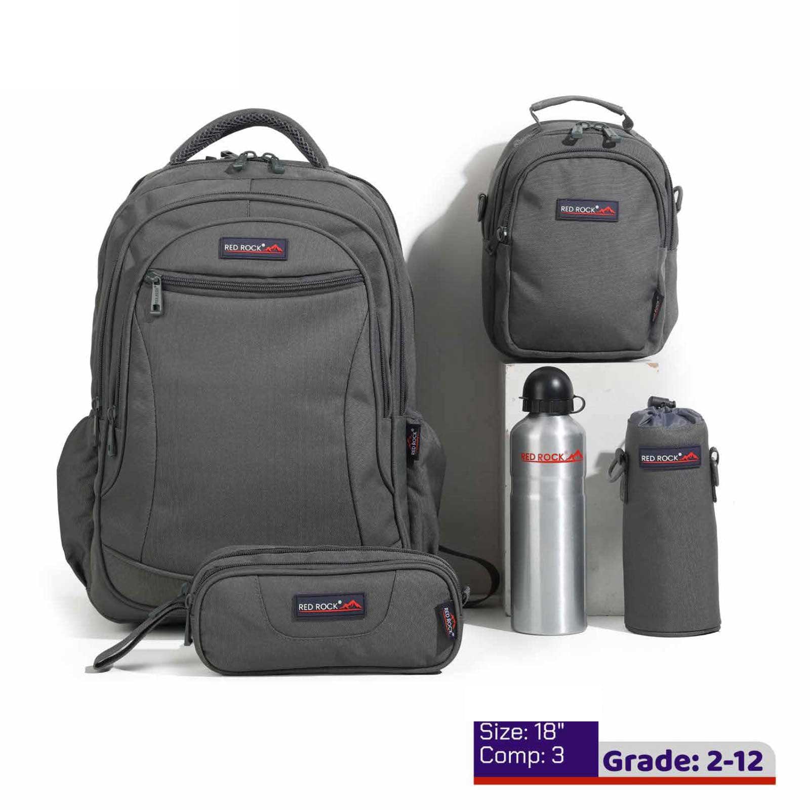 Red Rock Grey Bag Set
