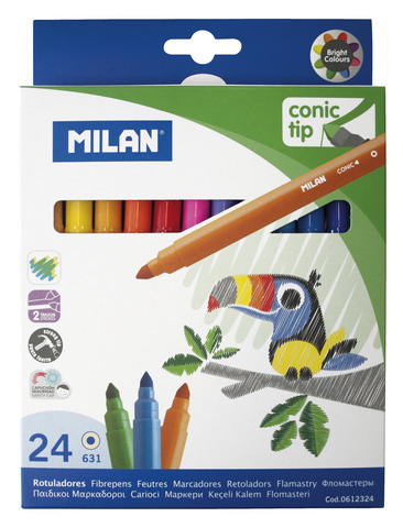 Milan Iconic Tip Markers (Pack of 24)