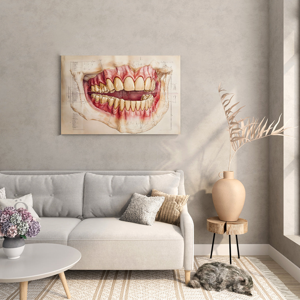 Jaw Anatomy Canvas