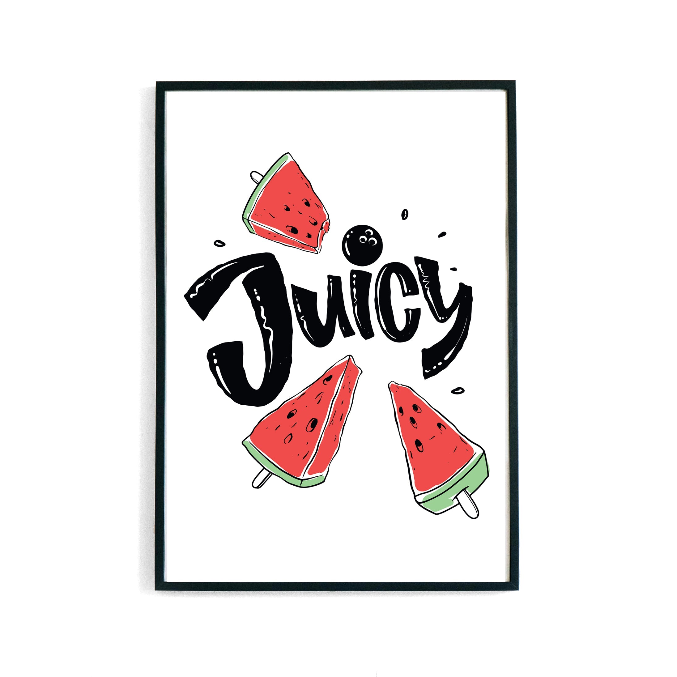 Juicy Watermelon Poster