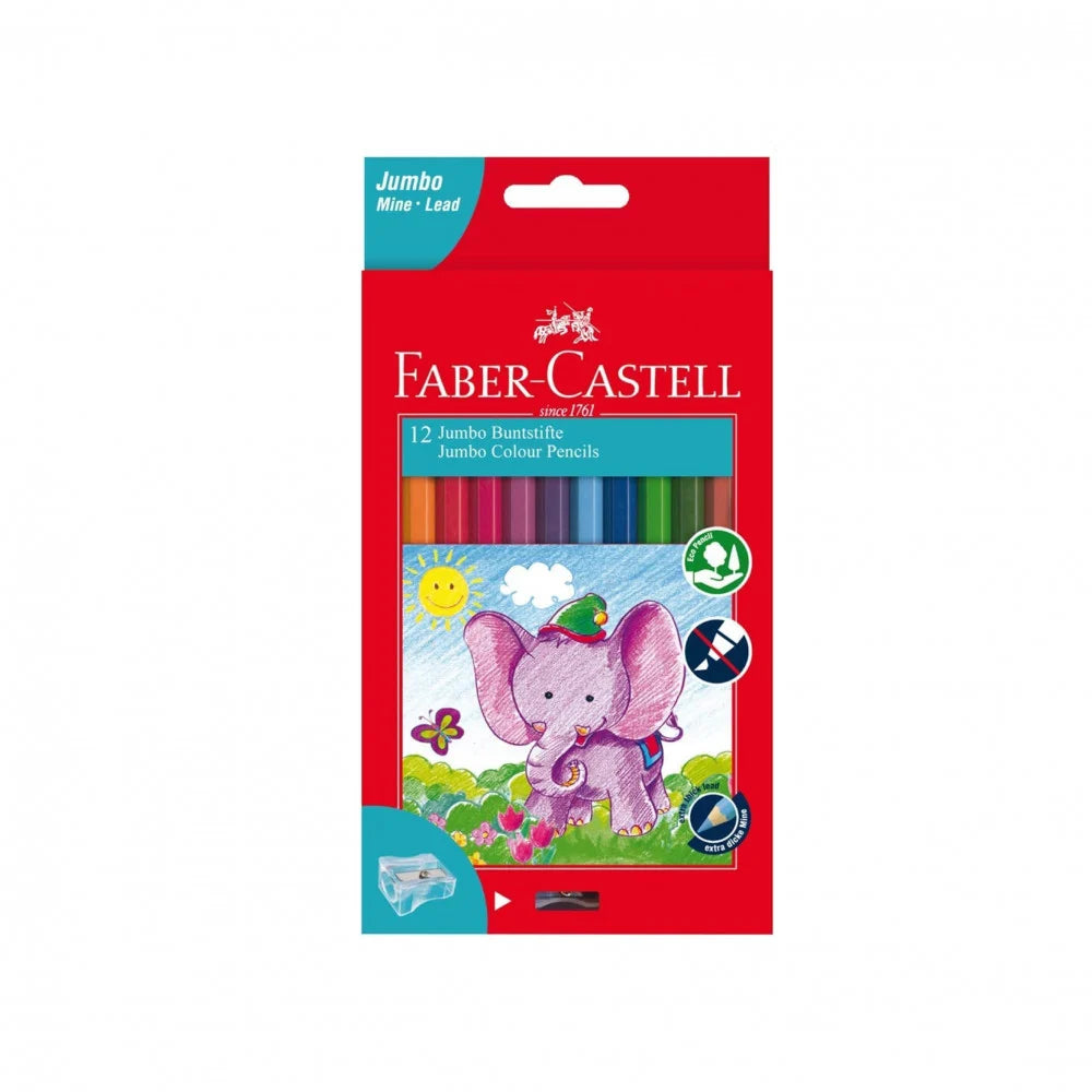 Faber Castell Jumbo Crayons 12 Colors