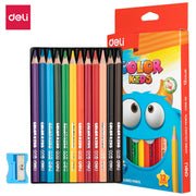 Deli Jumbo Color Pencils-12 Colors