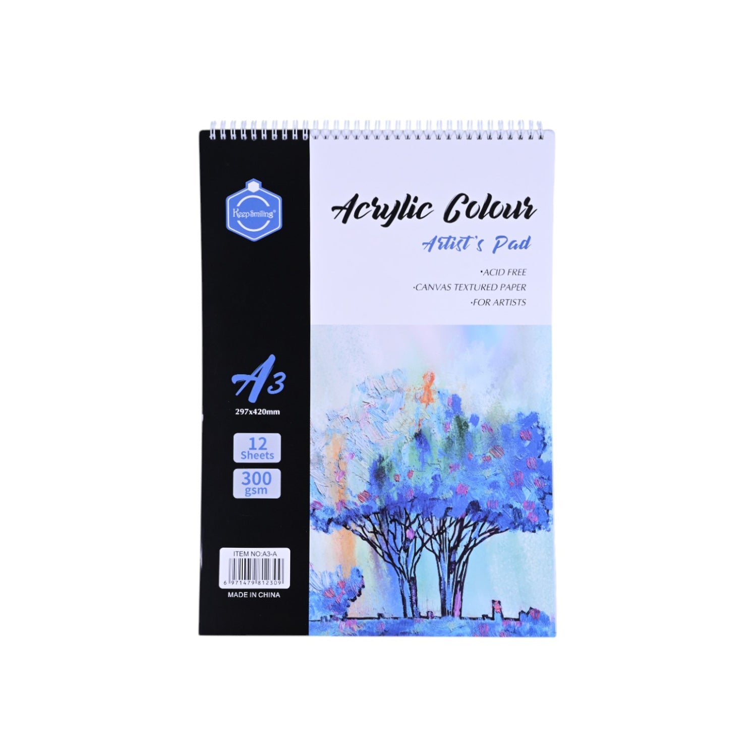 Keep Smiling Acrylic Colour Artist’s Pad