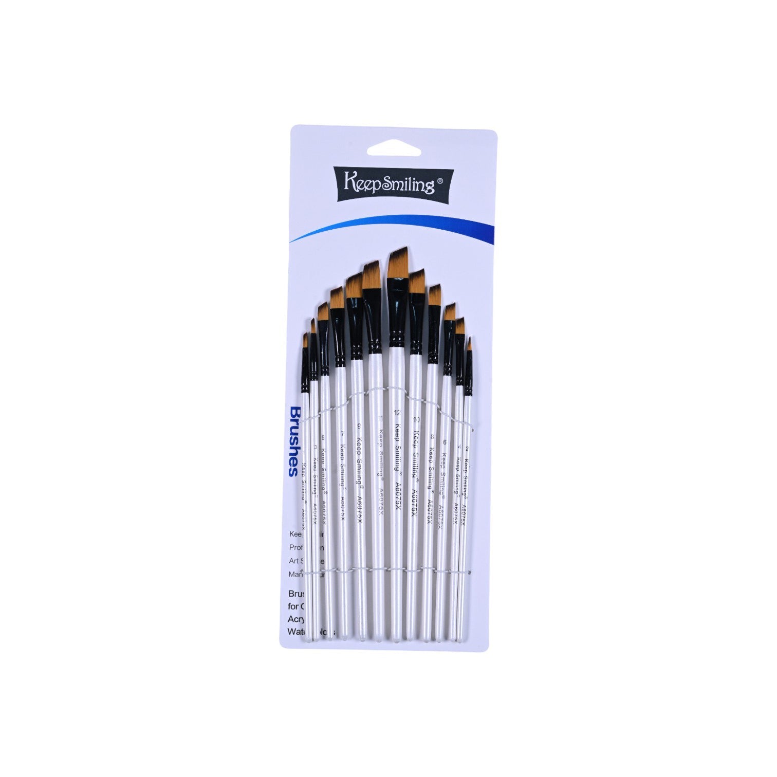 Keep Smiling Angular Artist Brush Set