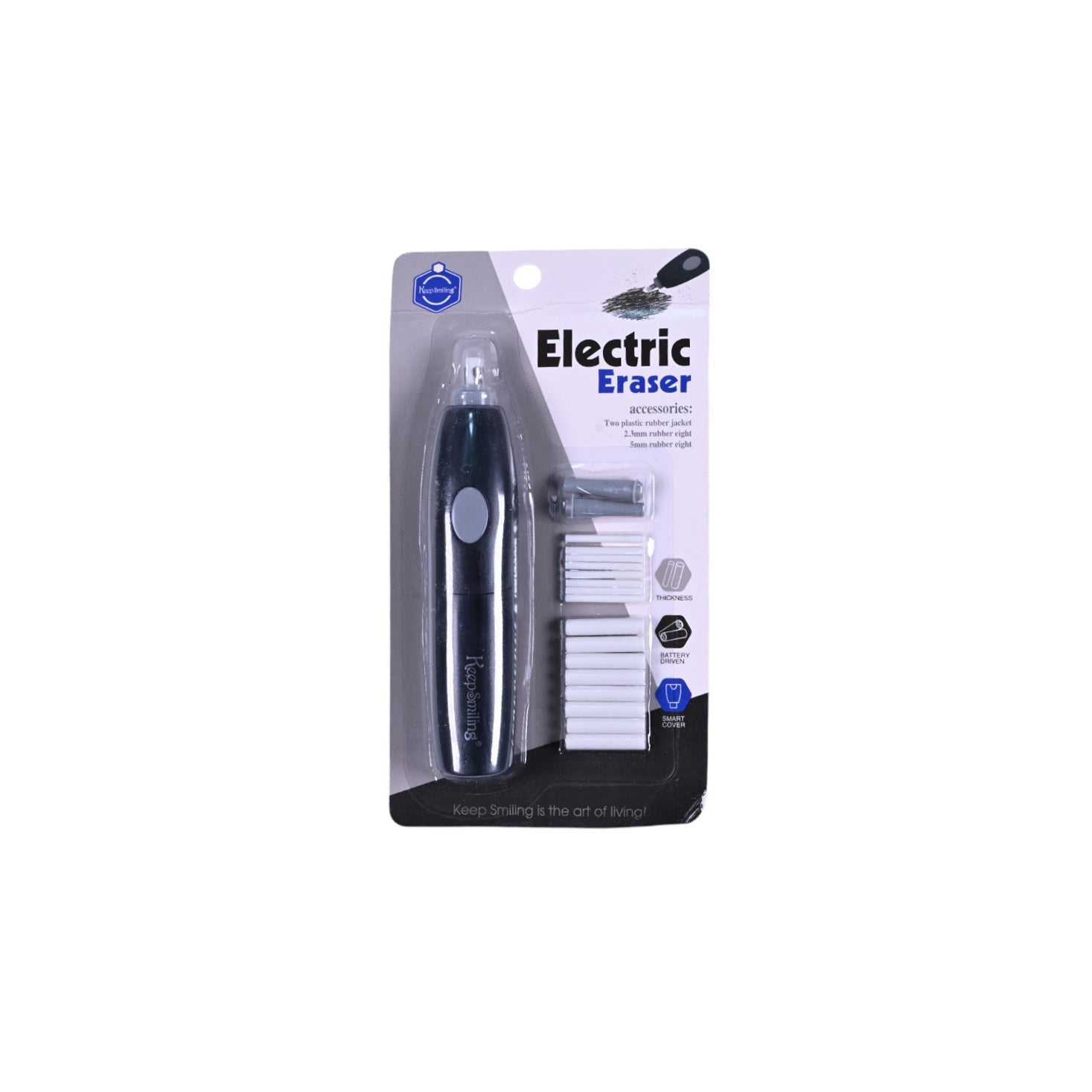 Keep Smiling Electric Eraser with Refills
