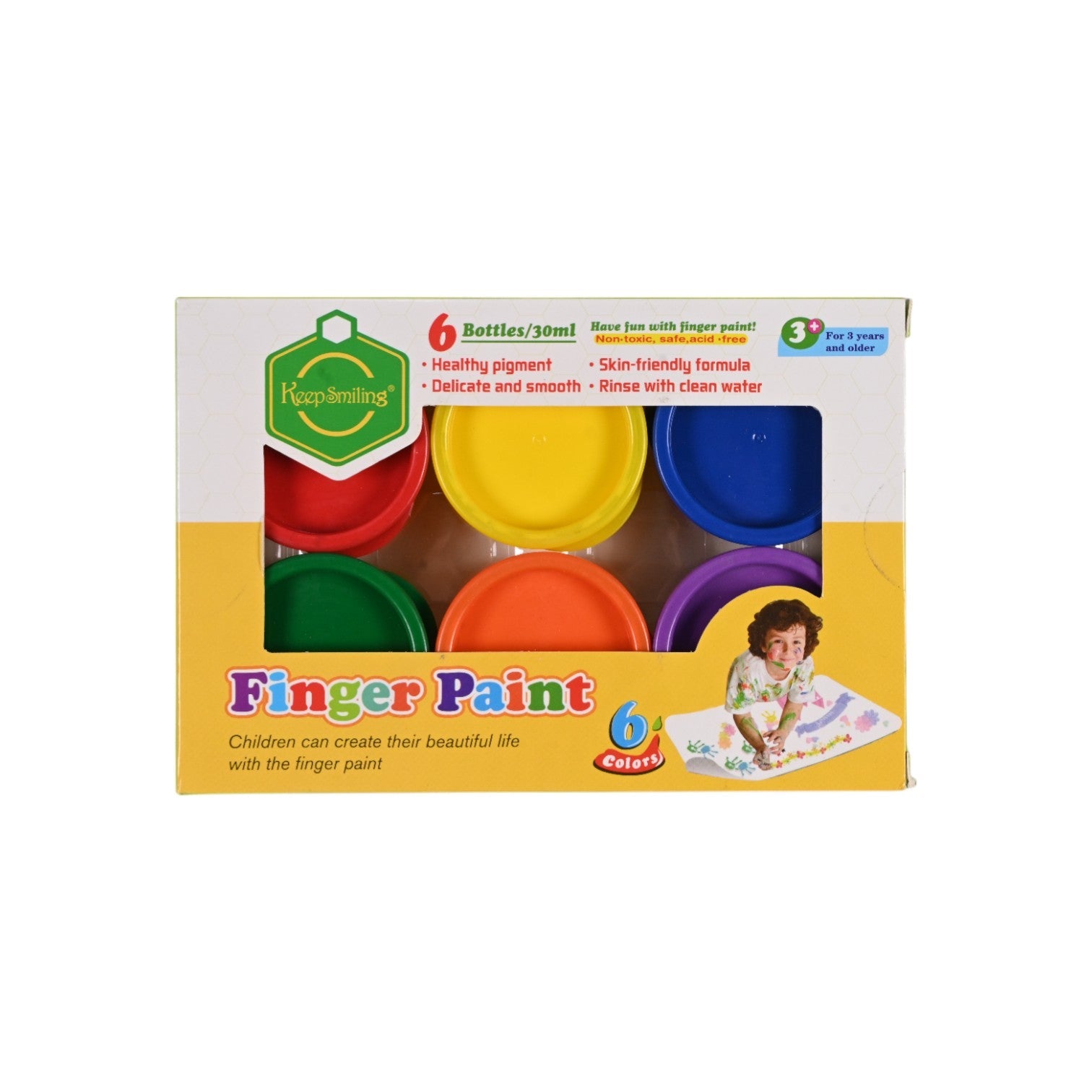 Keep Smiling Finger Paint Set