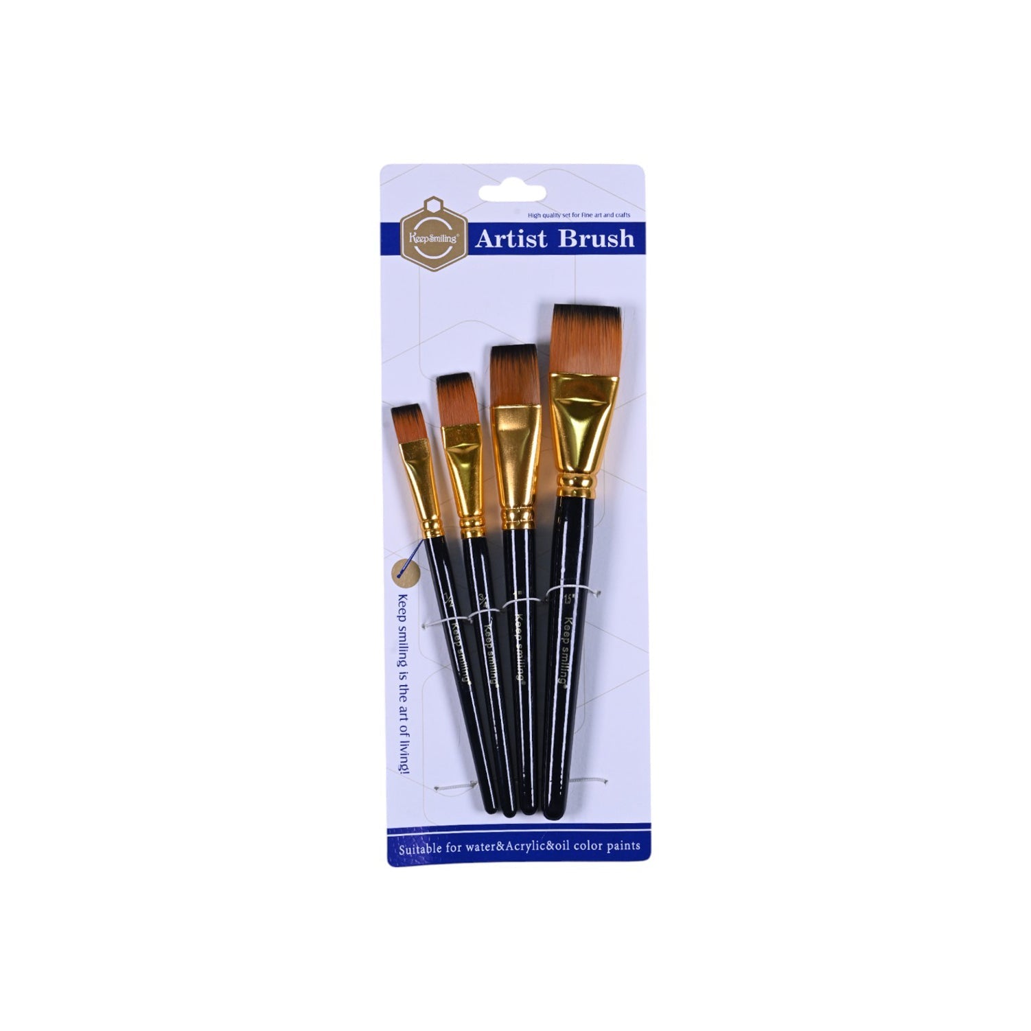 Keep Smiling Flat Brush Set