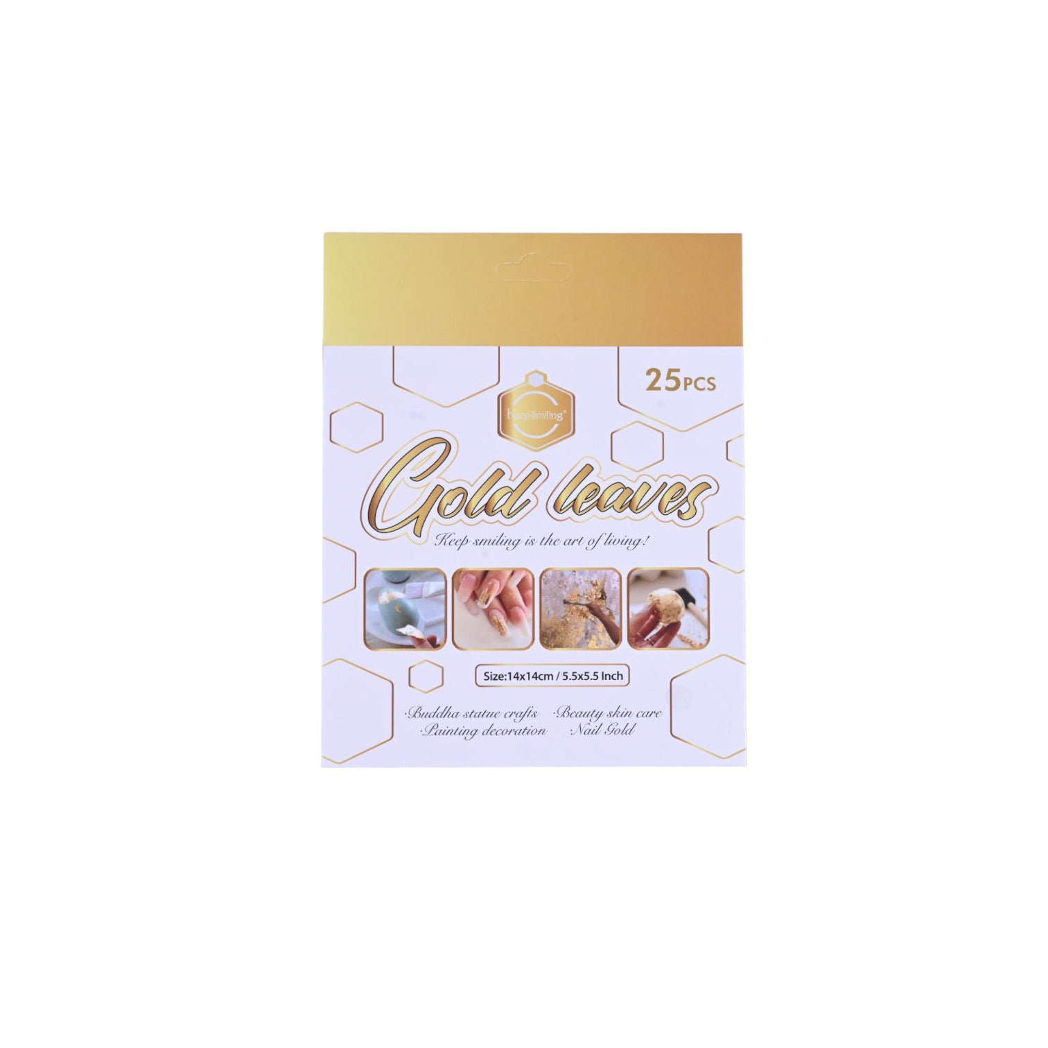 Keep Smiling Gold Leaf Sheets