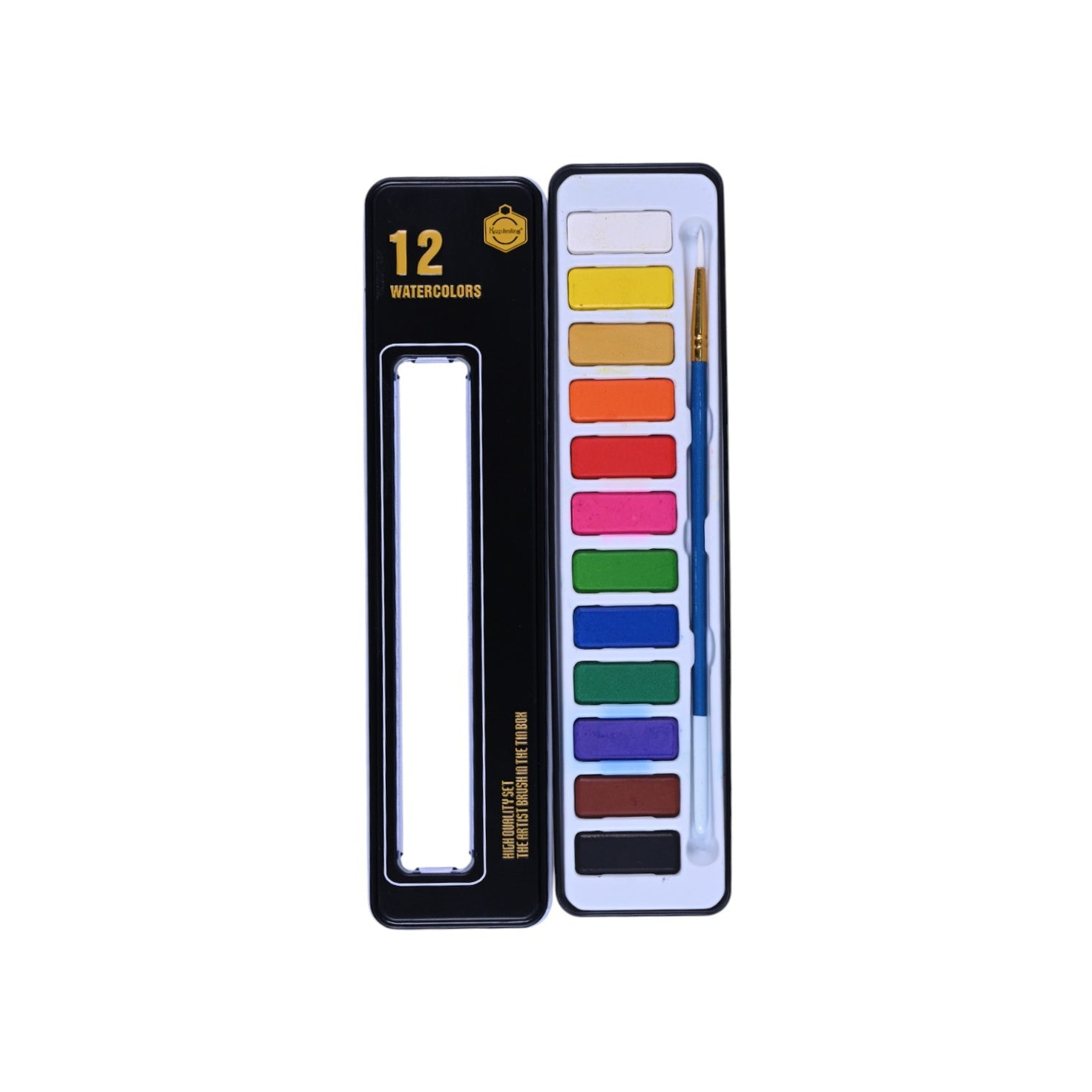 Keep Smiling Metal Case Watercolour Set
