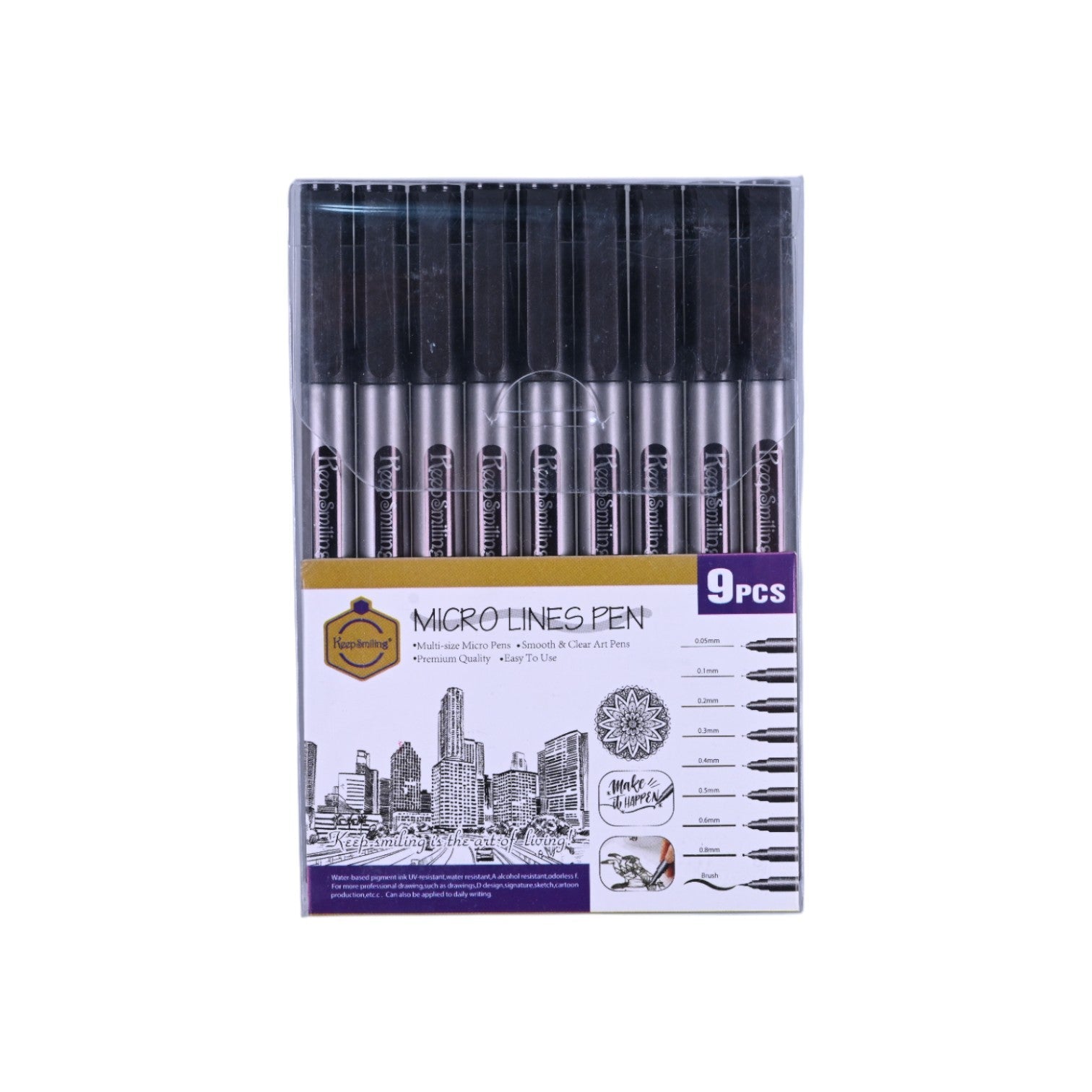 Keep Smiling Micro Lines Pen Set
