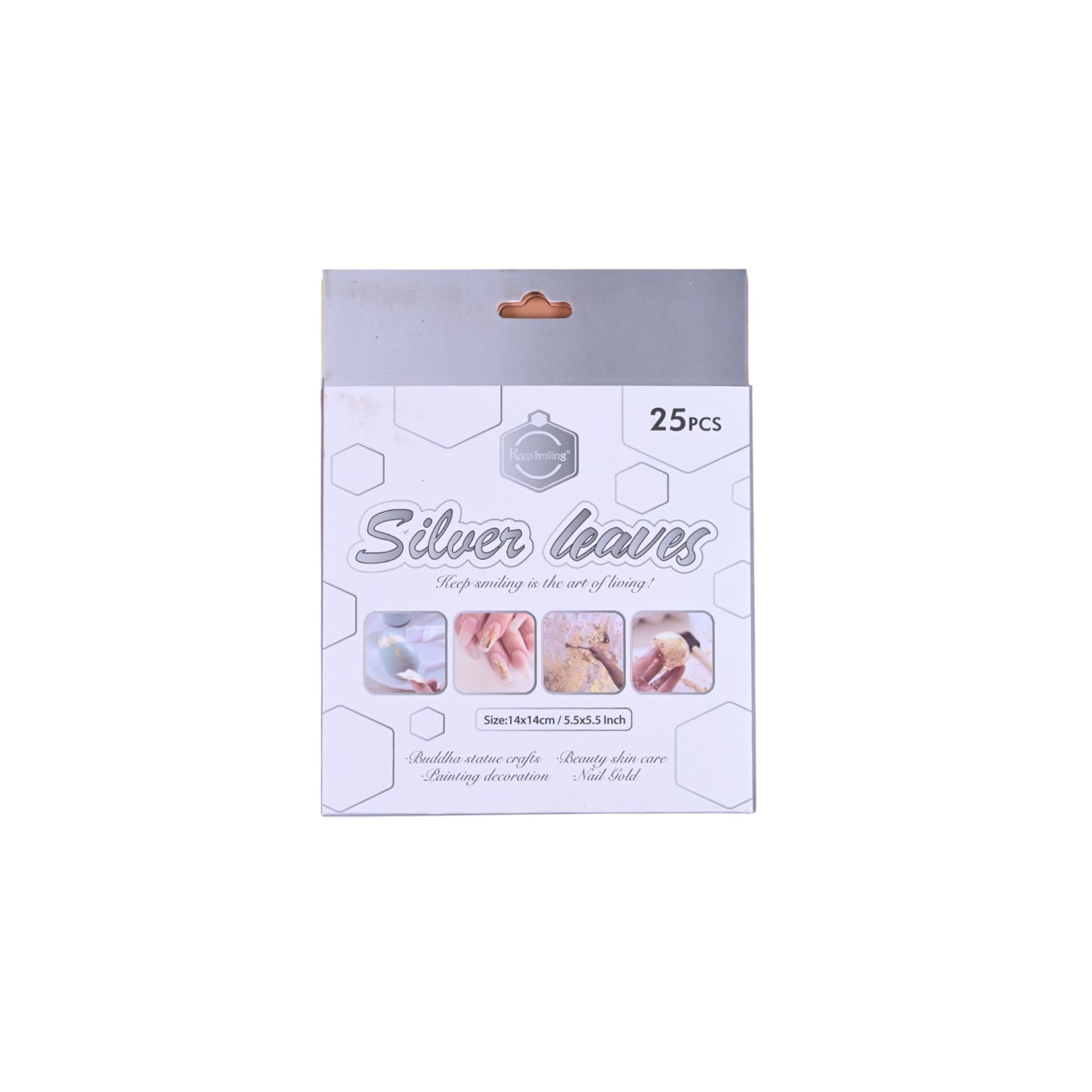 Keep Smiling Silver Leaf Sheets