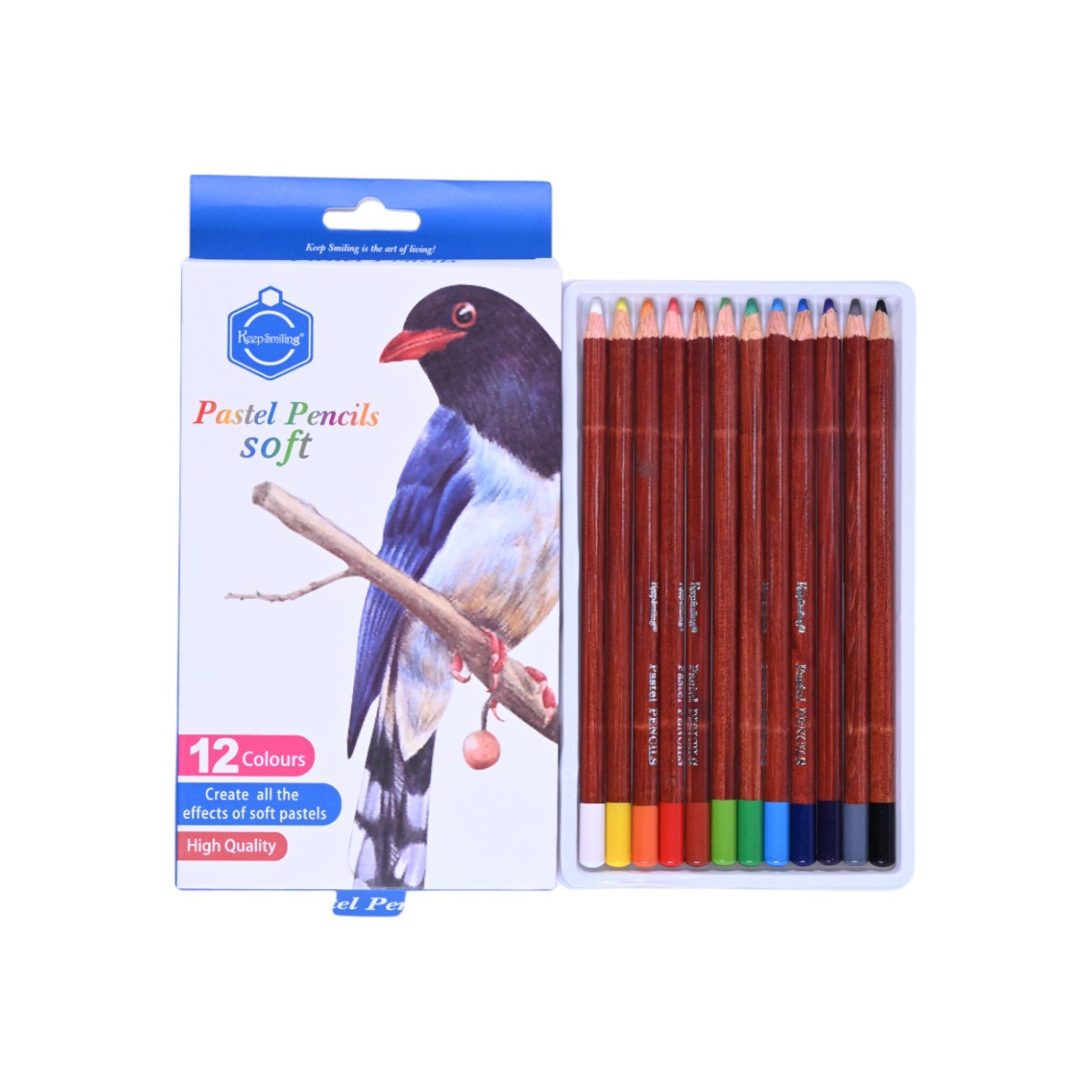 Keep Smiling Soft Pastel Pencils