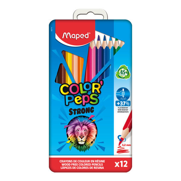 Maped Strong Coloring Pencils -12 Colors