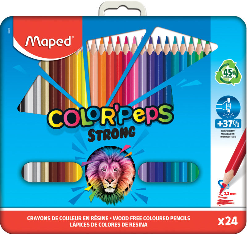 Maped Strong Coloring Pencils -24 Colors