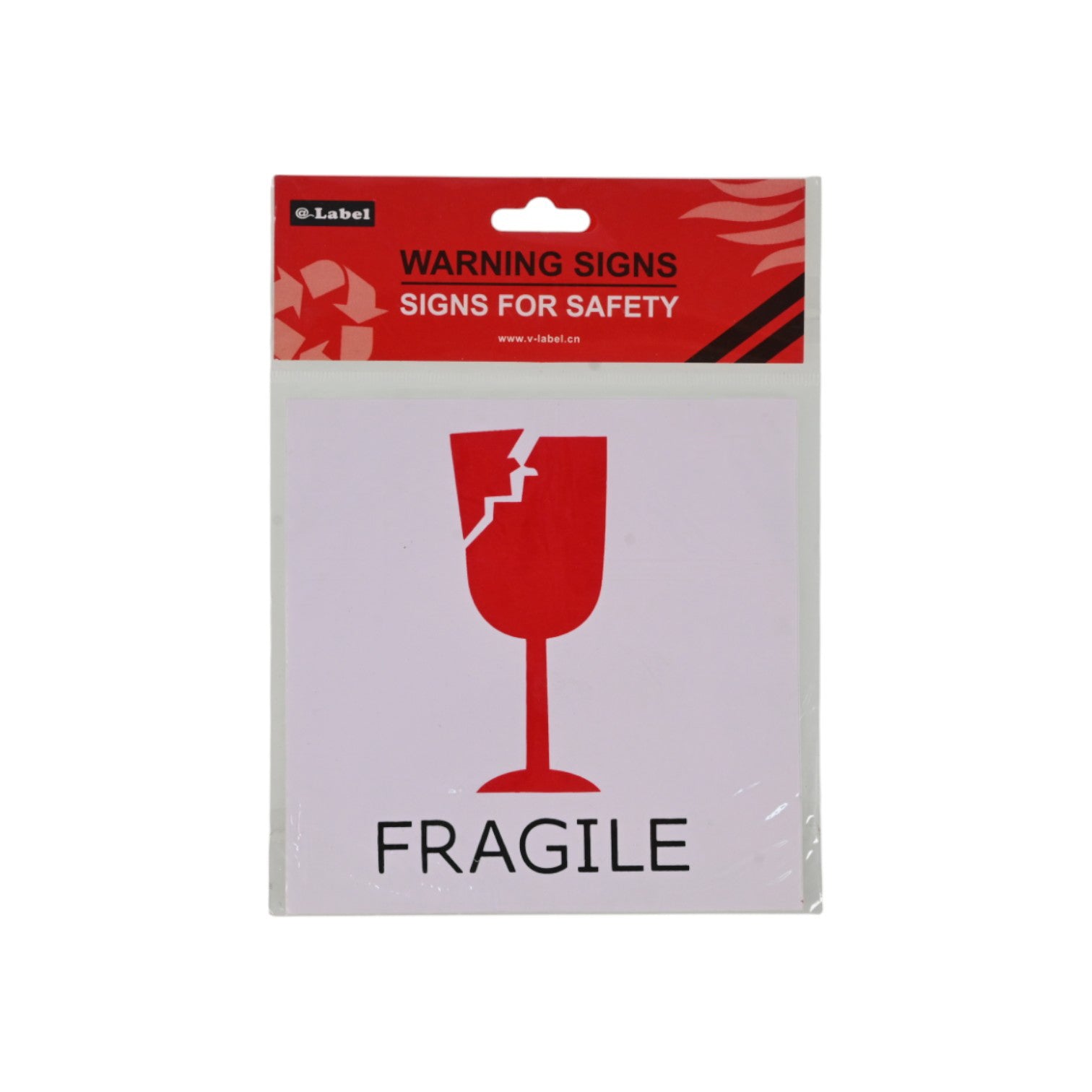Label Fragile Warning Sign