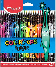 Maped Monster Coloring Pencils -24 Colors