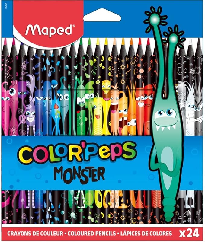 Maped Monster Coloring Pencils -24 Colors