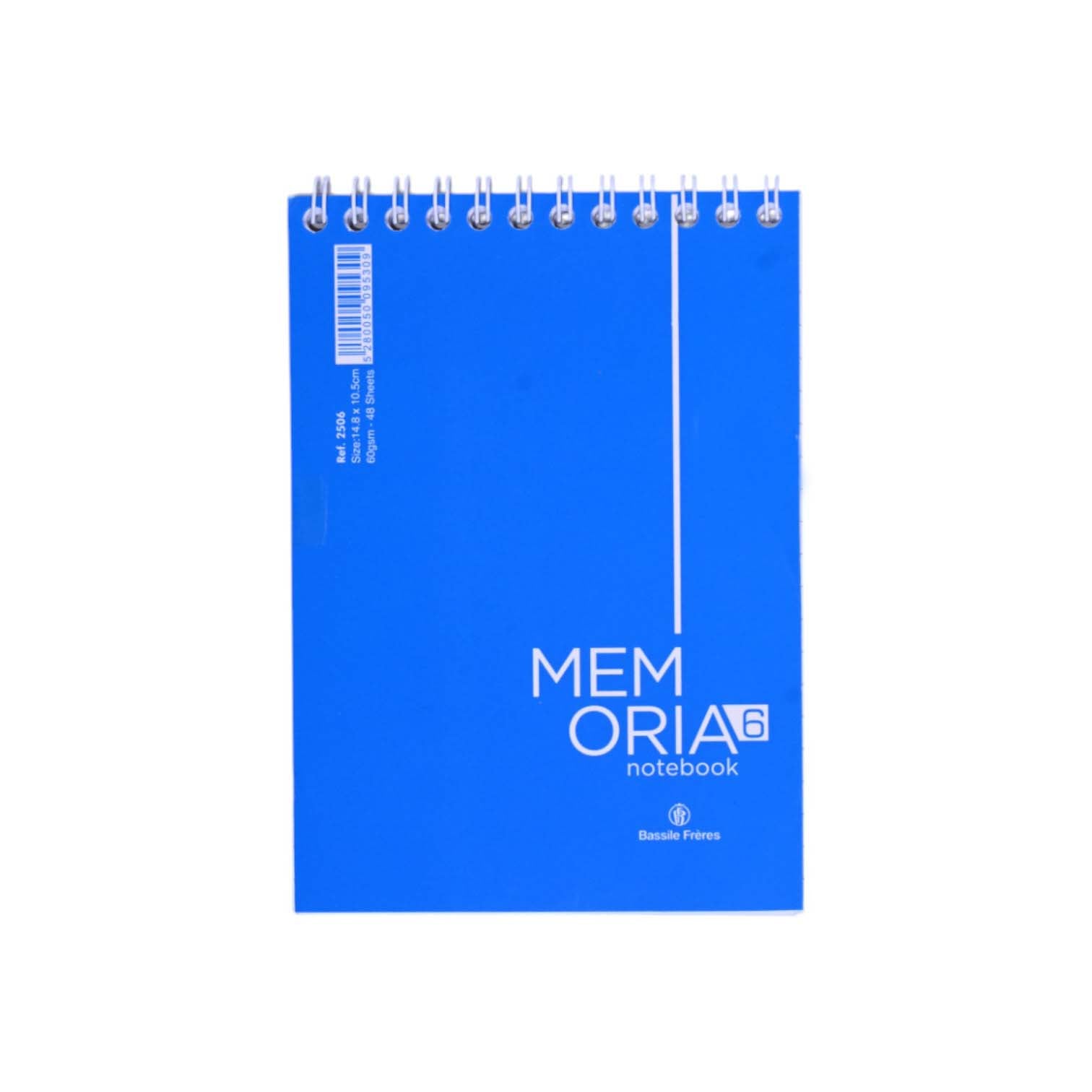 Memoria Blue Spiral A6 Notebook