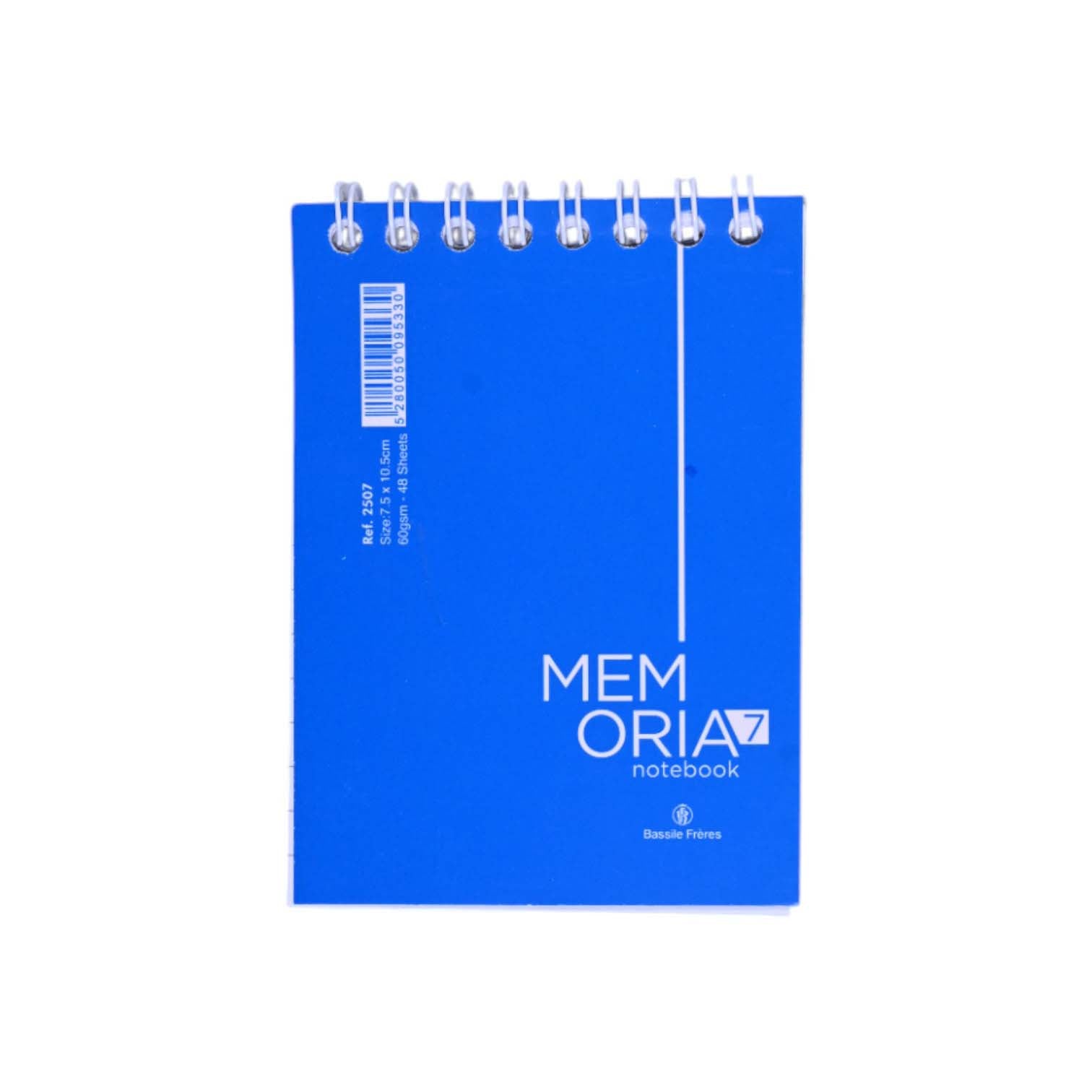 Memoria Blue Spiral A7 Notebook