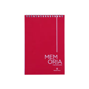 Memoria Red Spiral Notebook – 14.4 x 21.5 cm