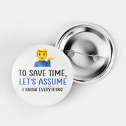Mr know It All Pin