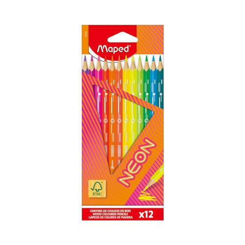 Maped Neon Coloring Pencils -12 Colors