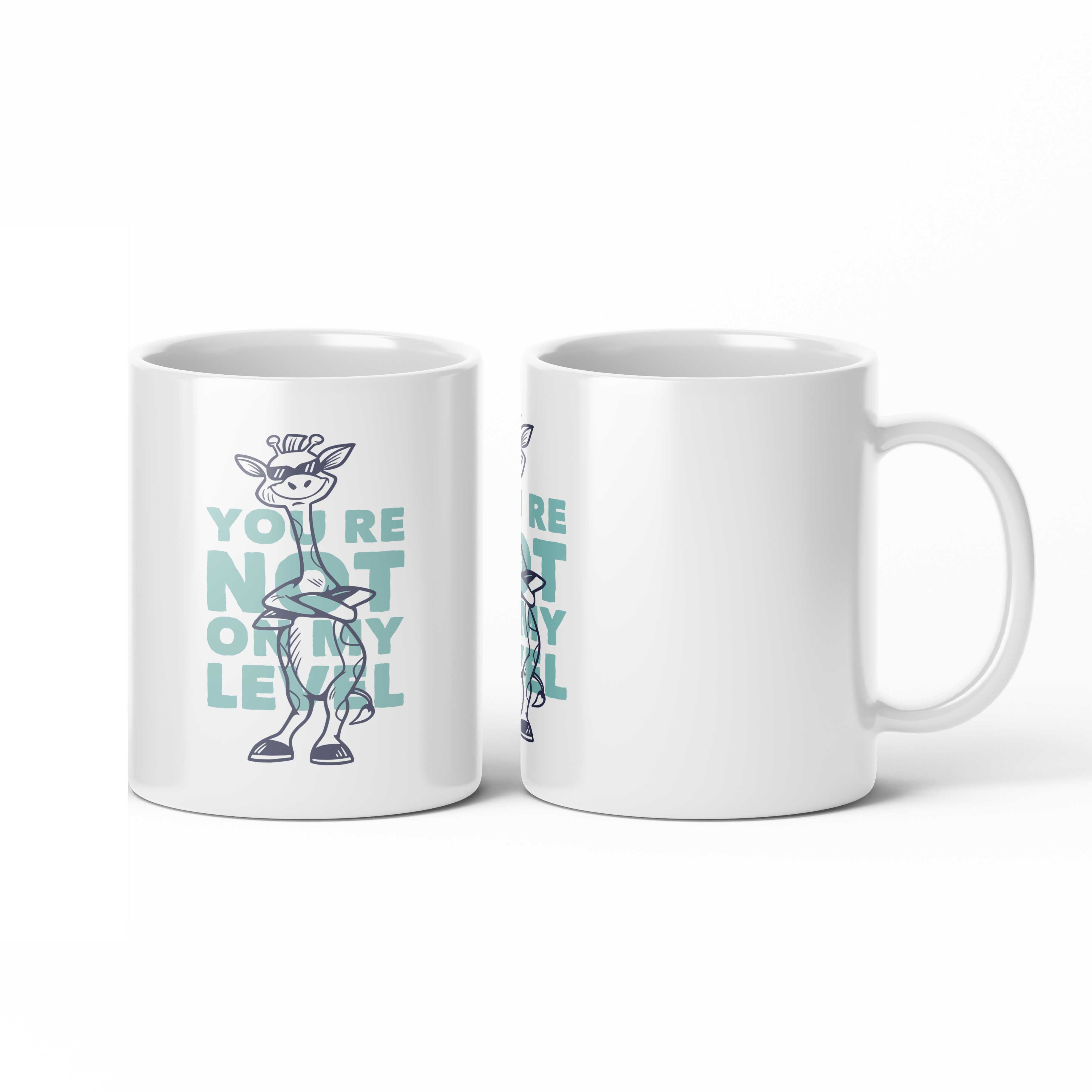 Not My Level Giraffe Mug
