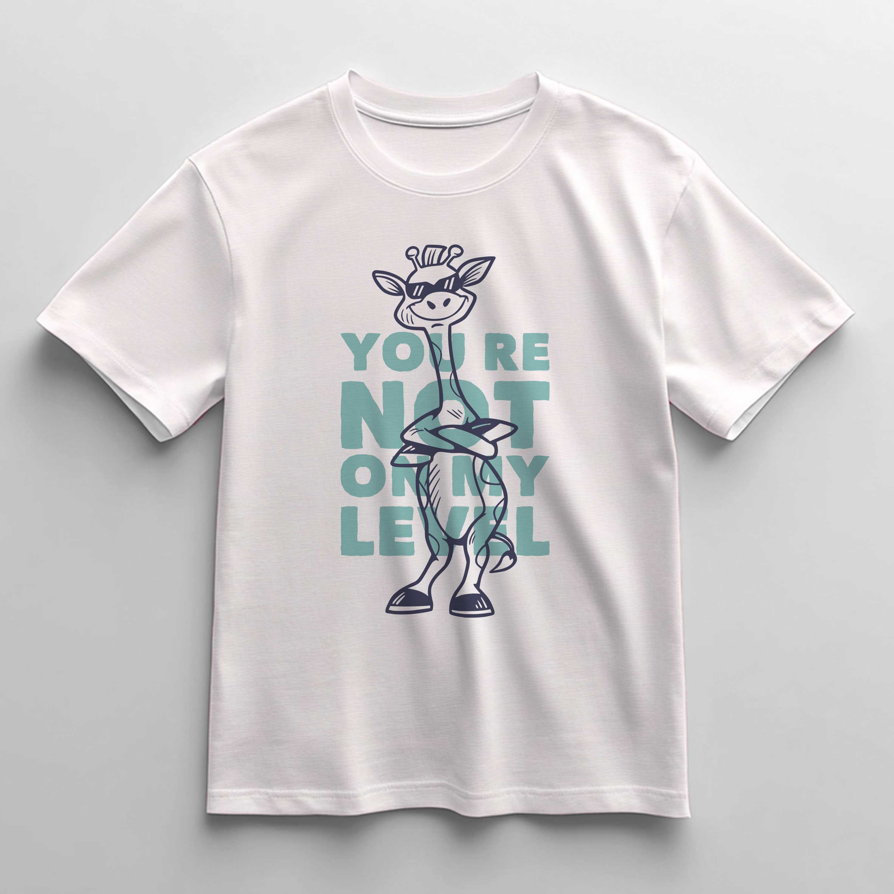 Not My Level Giraffe T-Shirt