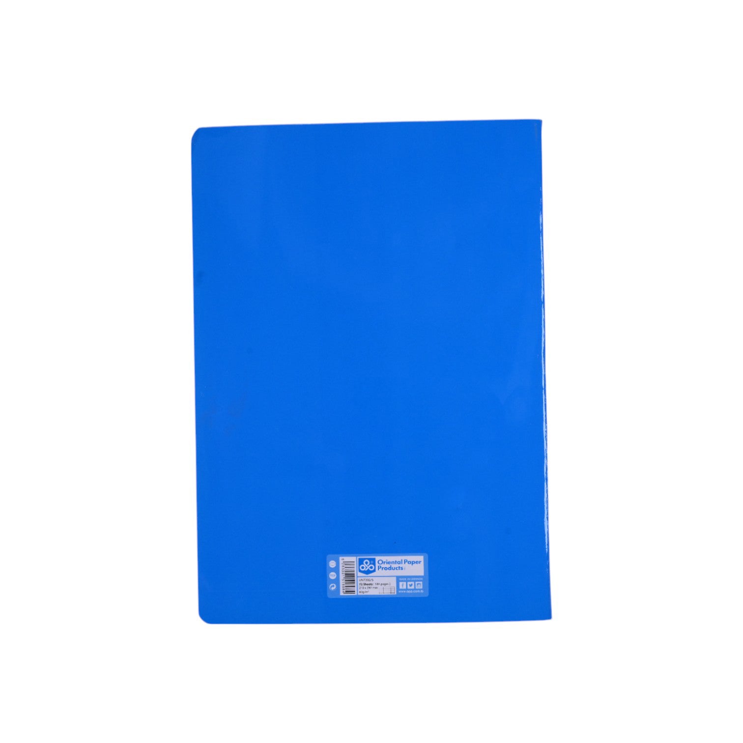 OPP Monotone Blue Stapled Notebook 72 Sh