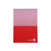 OPP Red Memo Pad 60 Sheets Spiral Line