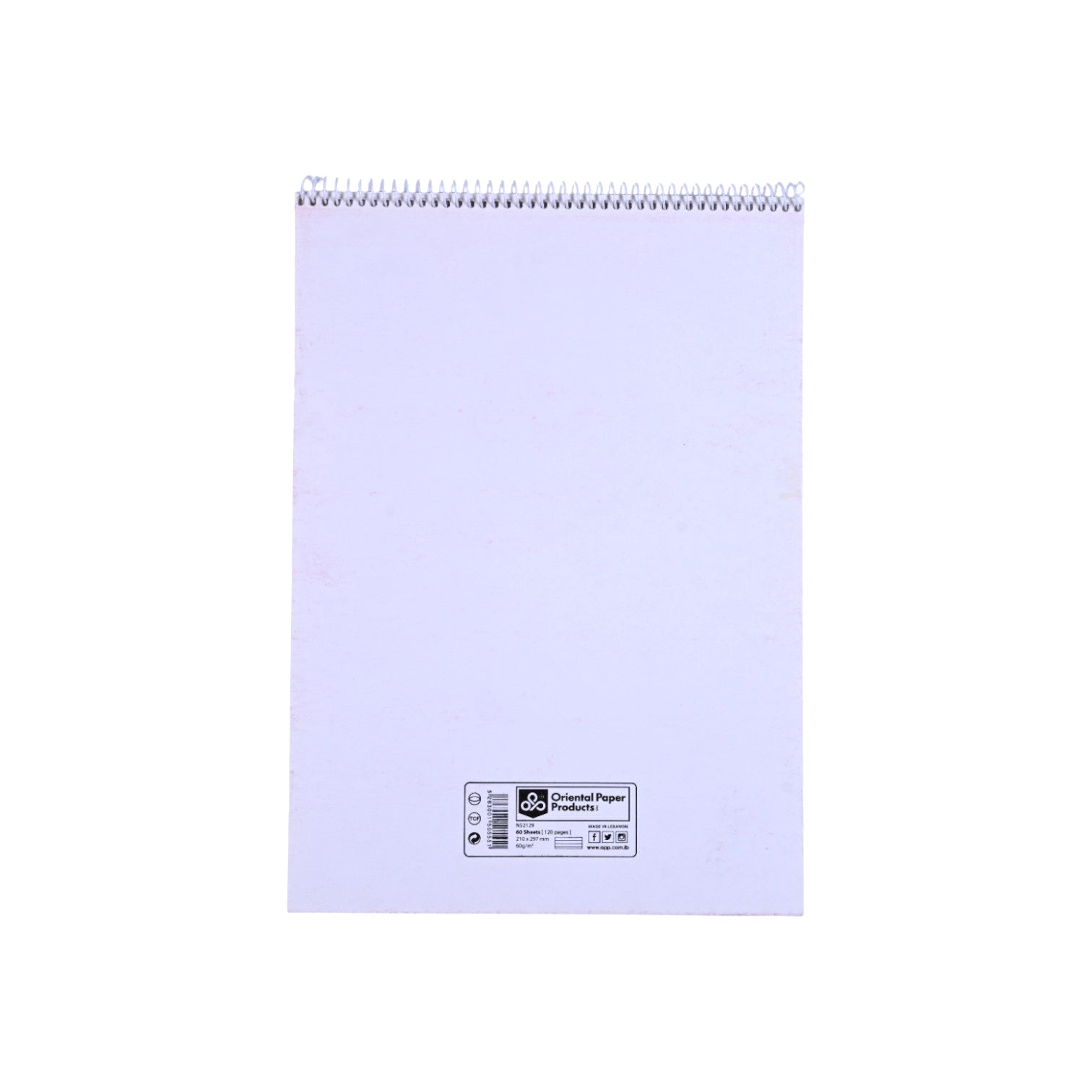 OPP Red Memo Pad 60 Sheets Spiral Line