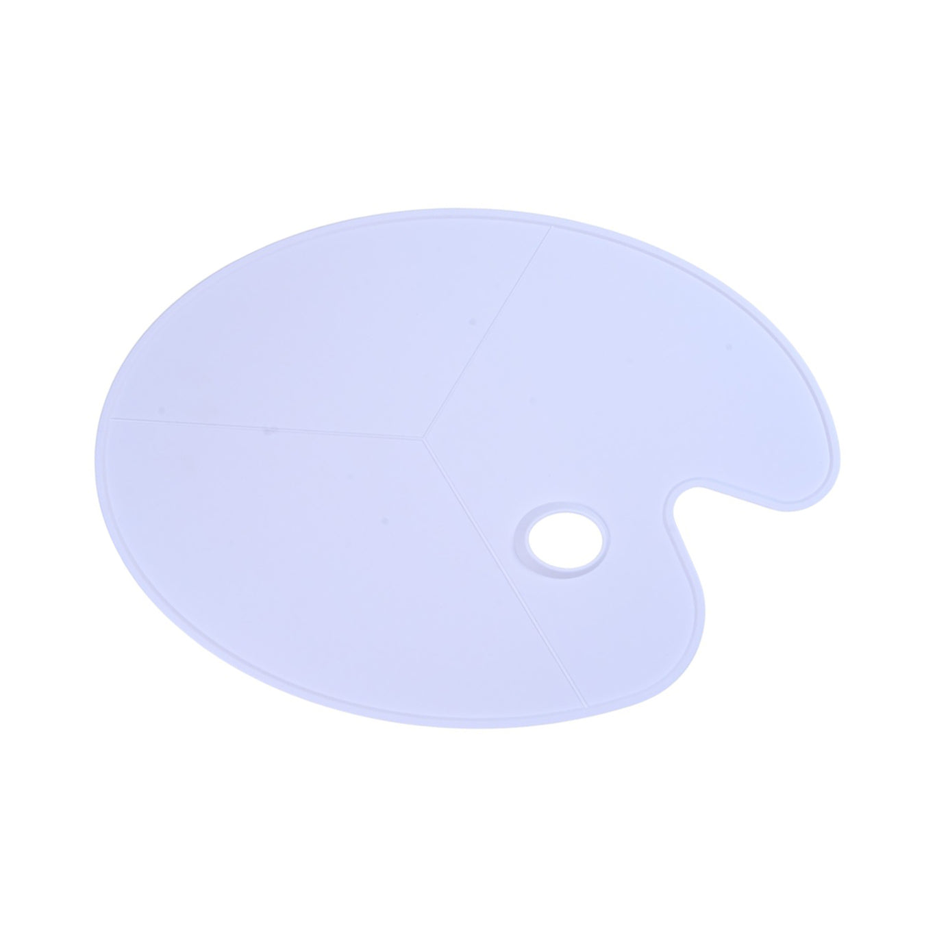 Oval Three Lines Mixing Palette