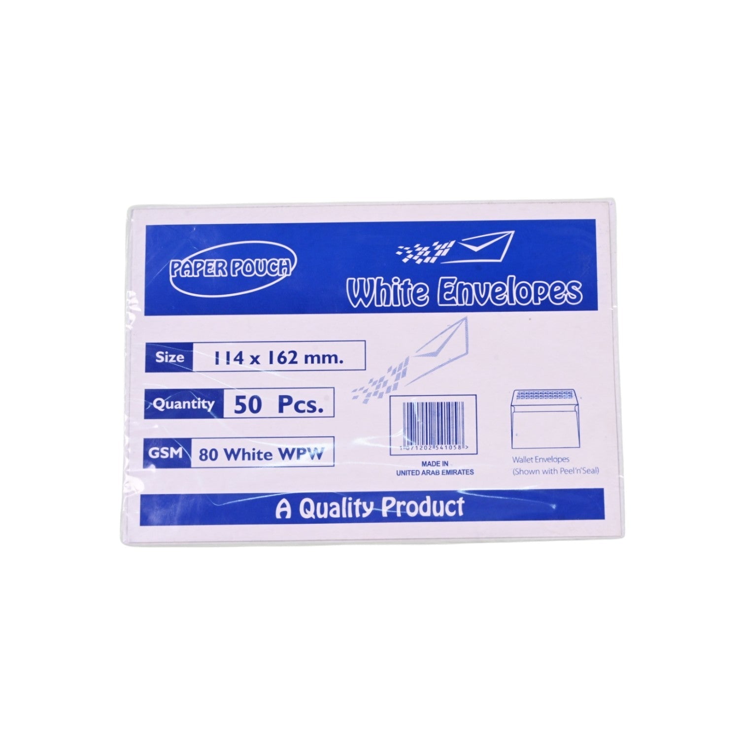 Paper Pouch White Envelopes 114 x 162 mm